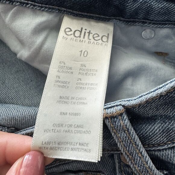Edited by Remi Bader Women's Loose Straight Jean Size 10 Authentic Casual Denim - Picture 6 of 7